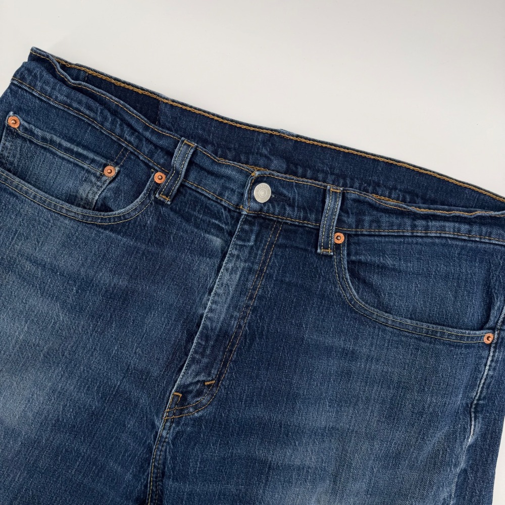 Levi Strauss 505 Mens Jeans‎ Dark Wash Straight Fit W36 L34